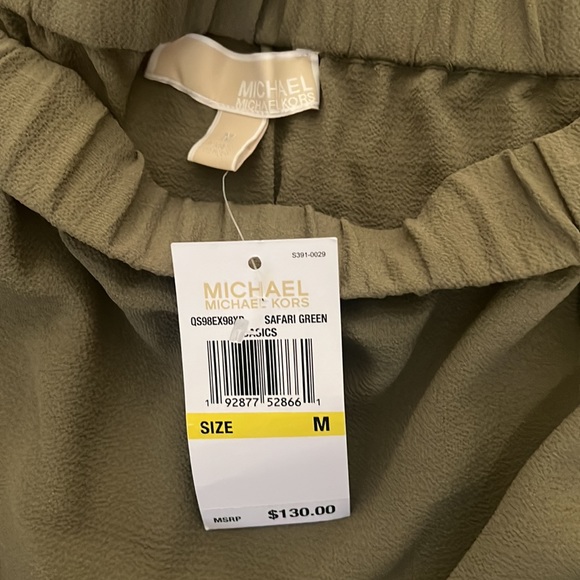 NWT Michael Kors Safari green jumpsuit - Picture 3 of 5